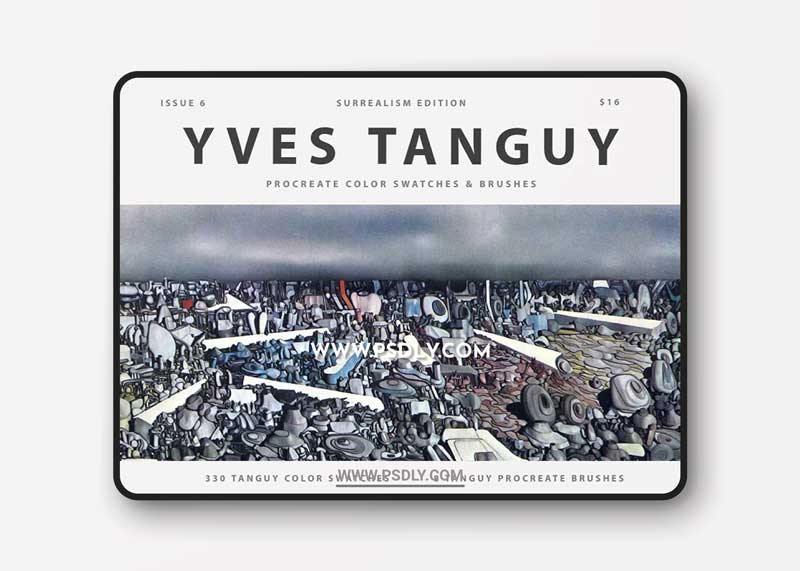 CreativeMarket - Yves Tanguy's Art Procreate Brushes 5988141