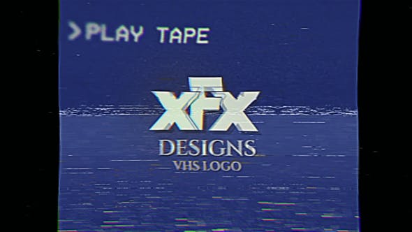 Videohive Damaged VHS Tape Logo Intro 31404464
