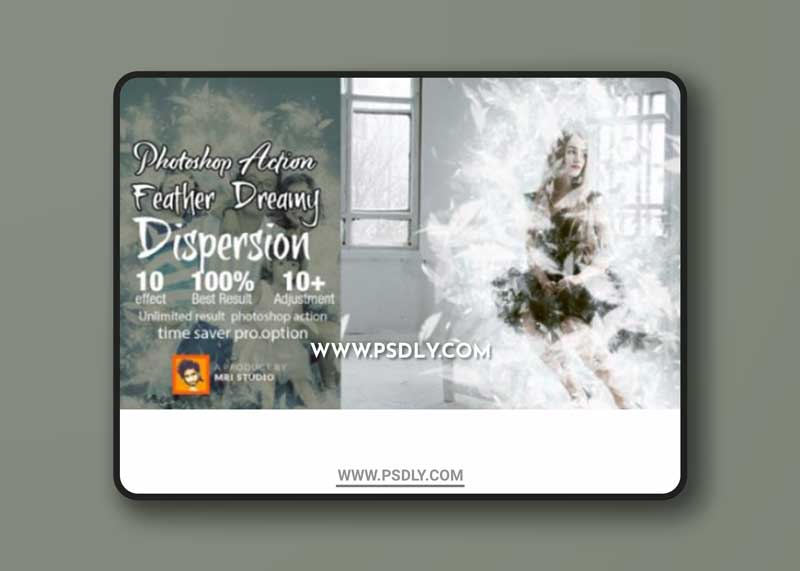 Feather Dreamy Dispersion Photoshop Action