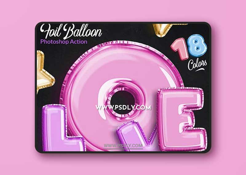 GraphicRiver - Foil Balloon - Photoshop Action 24715797