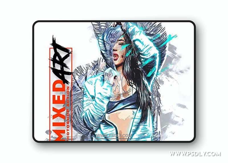 GraphicRiver - Mixed Art Photoshop Action 32305875