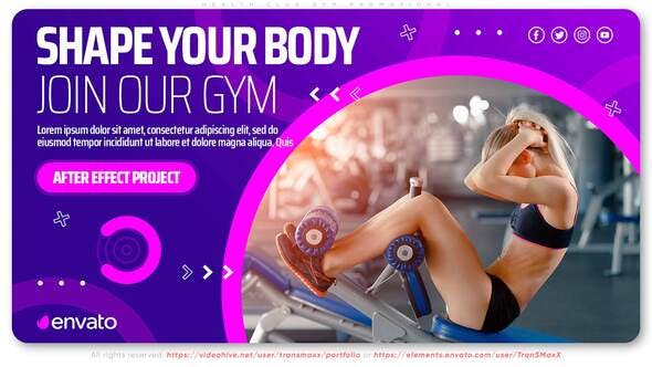 Videohive Health Club Gym Promotional 32950468
