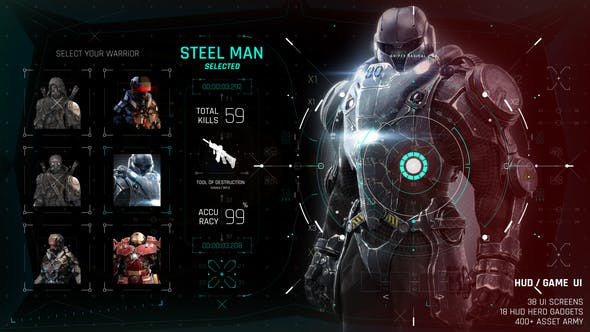 Videohive - HUD GAME UI - 26768873