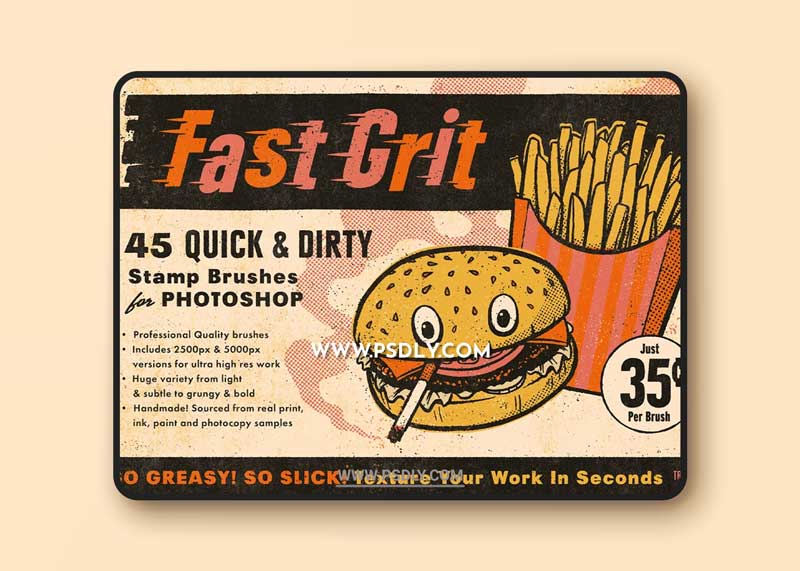 True Grit Texture Supply - Fast Grit Brushes for Photoshop