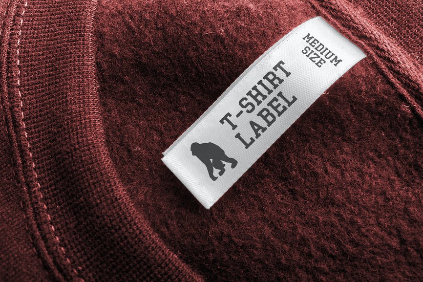 T-Shirt Label Logo Mockup - YDM