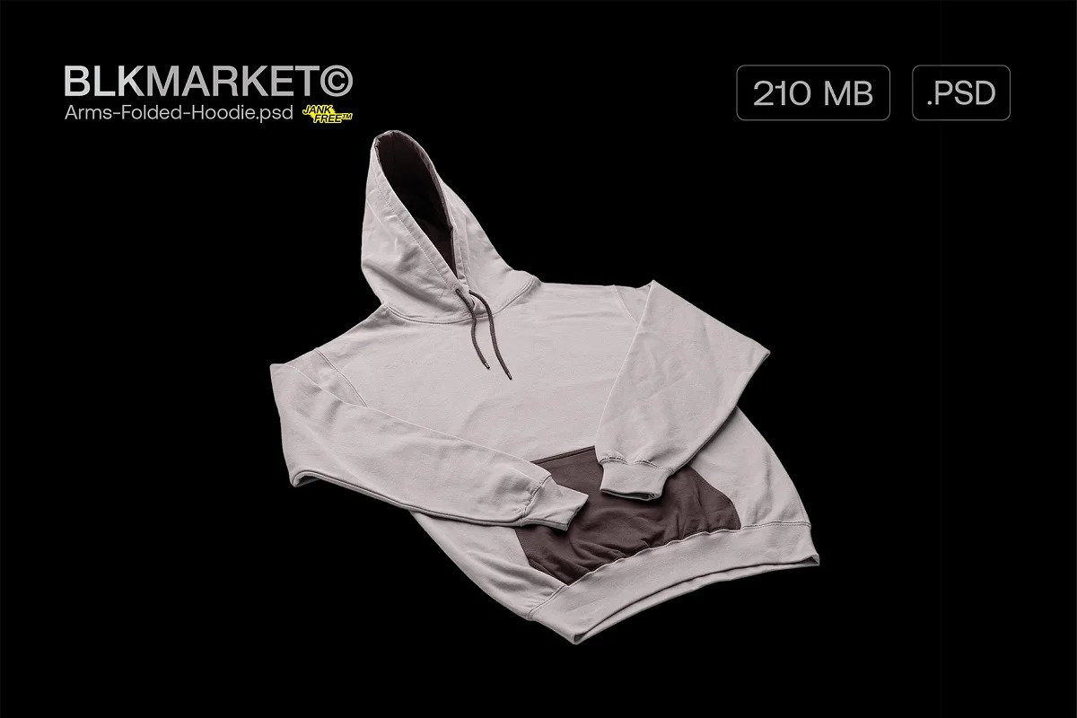 CreativeMarket - Arms-Folded-Hoodie.psd - Streetwear 5755628