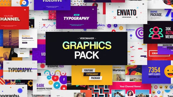 Videohive Videomaker Graphics Pack 32196607