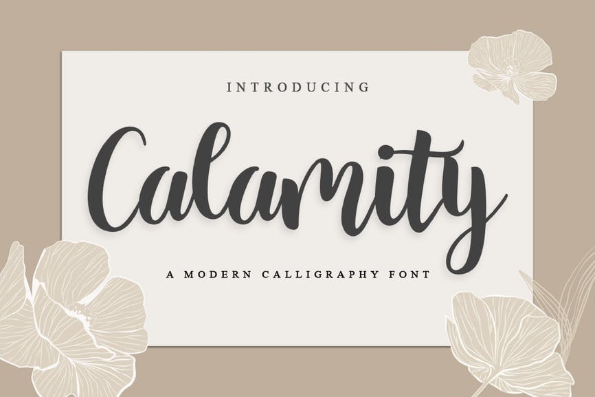 Calamity – Handwriting Script Font