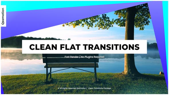 Videohive Clean Flat Transitions 33296185
