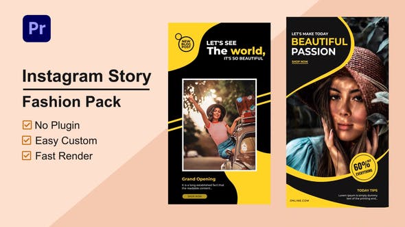 Videohive - Fashion Instagram Stories Mogrt 05 - 33537775