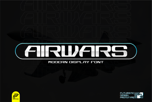 Airwars - Modern Futuristic Font