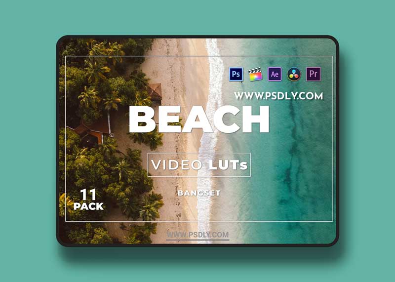 Bangset Beach Pack 11 Video LUTs