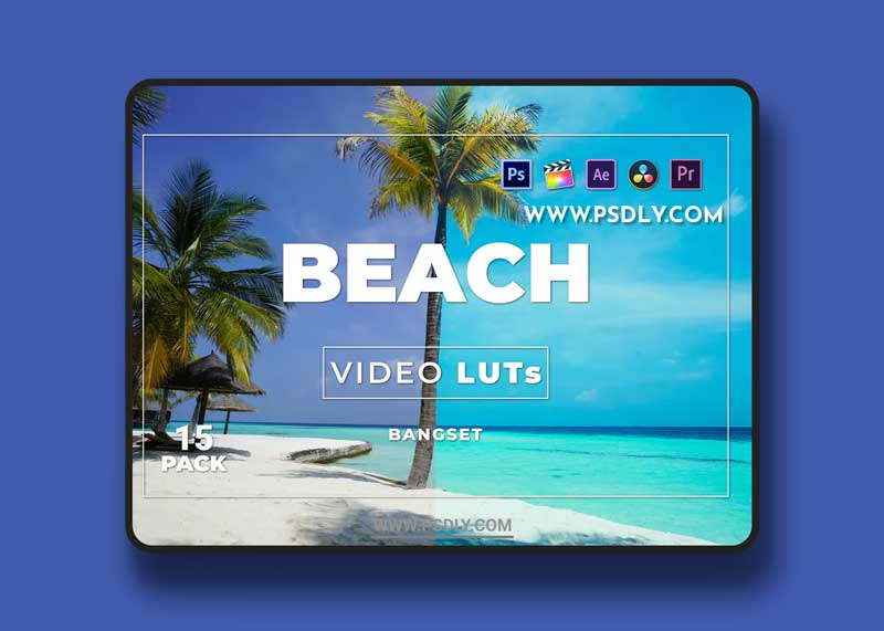 Bangset Beach Pack 15 Video LUTs