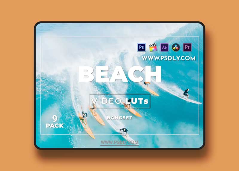 Bangset Beach Pack 9 Video LUTs