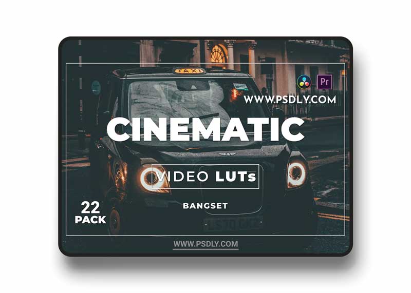 Bangset Cinematic Pack 22 Video LUTs DFV98RQ