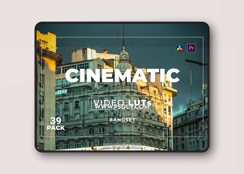 Bangset Cinematic Pack 39 Video LUTs HL6EHN3