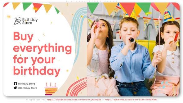 Videohive Birthday Store Promo 33650582