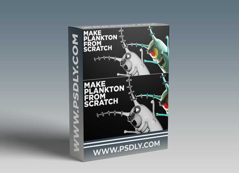 Create Plankton From Scratch using Zbrush & Cinema 4D