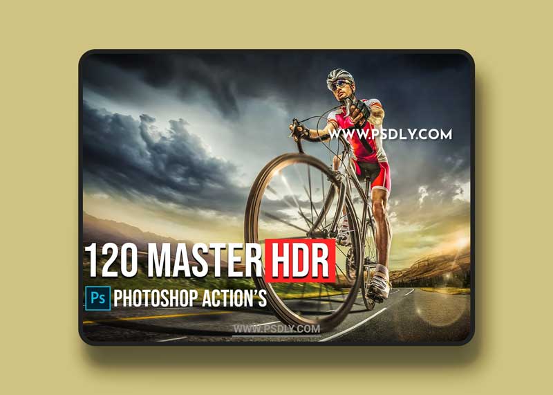 CreativeMarket - 120 Master HDR Photoshop Actions 5783739