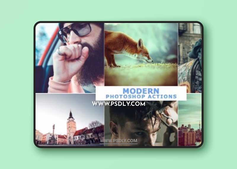 CreativeMarket - 40 Modern Photoshop Actions 8 4723018