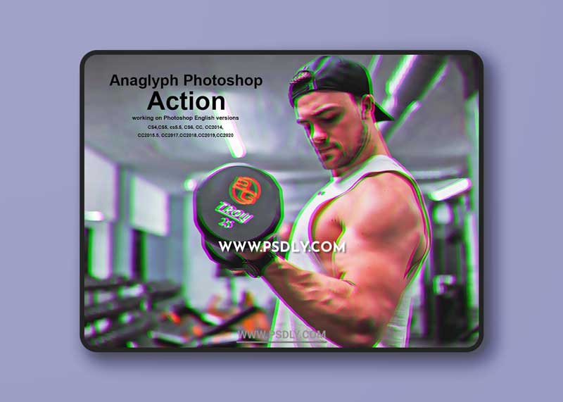 CreativeMarket - Anaglyph Photoshop Action 5394790