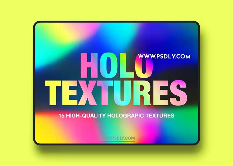 CreativeMarket - Holographic Foil Gradient Textures 4061718