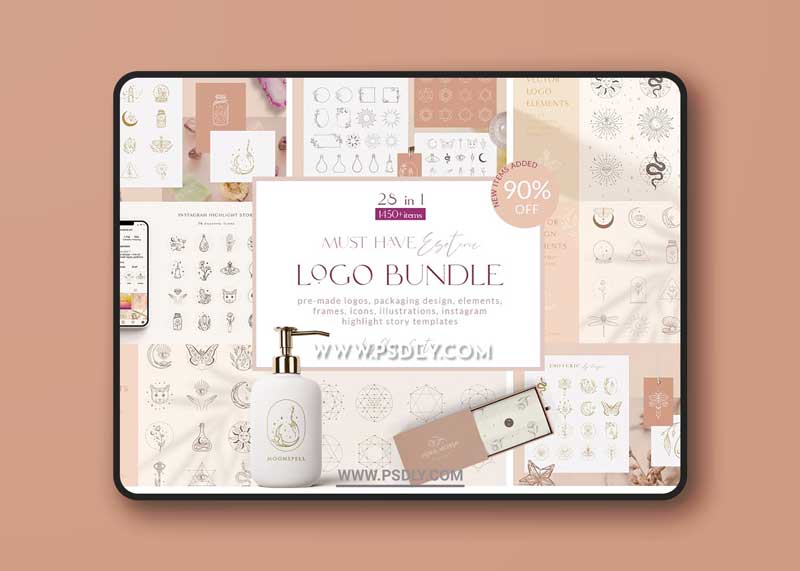 CreativeMarket - Logo Bundle Mystic Designs 5595422