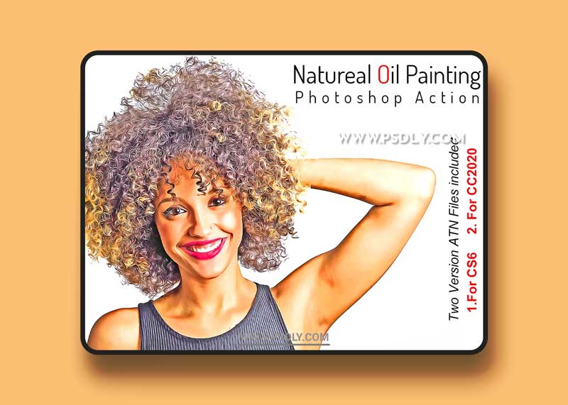 CreativeMarket - Natural Oil Painting PS Action 6424839