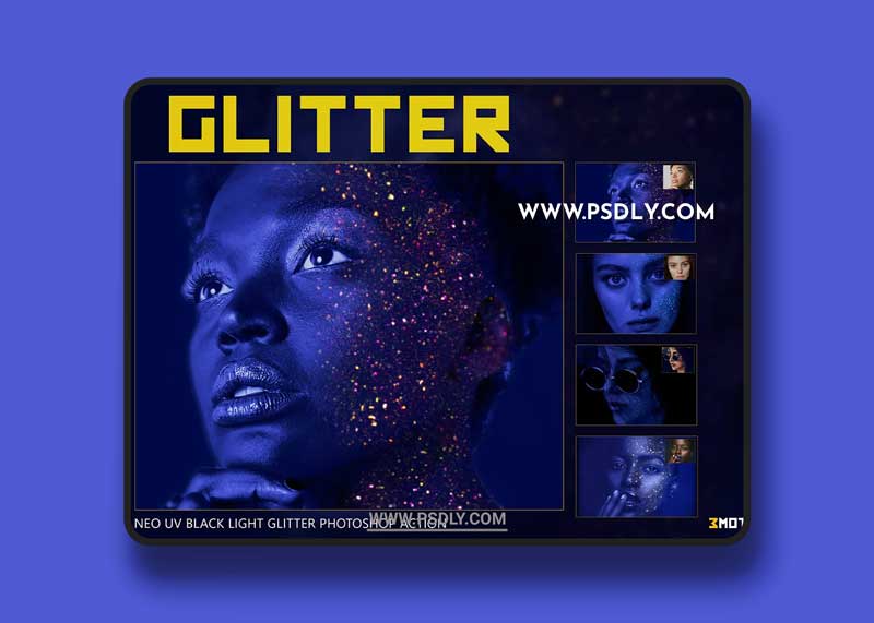 CreativeMarket - Neo UV Black Light Glitter Photoshop 5054406