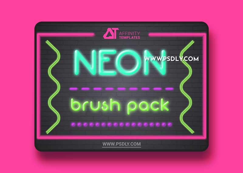 CreativeMarket - Neon Brush Pack Affinity Designer 4966922