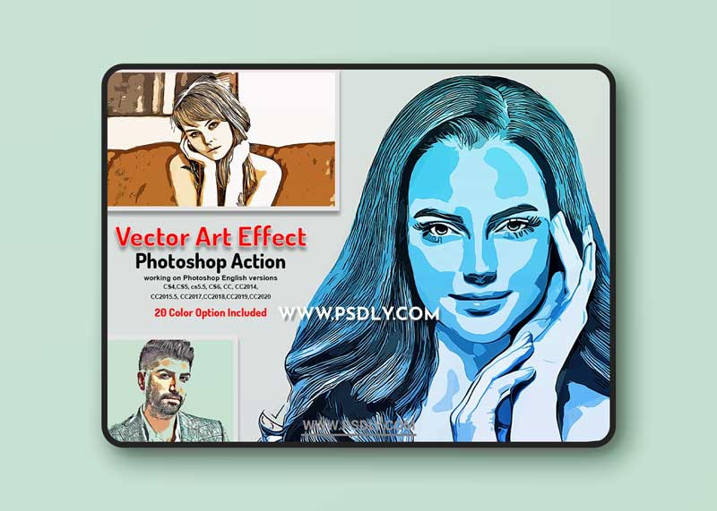 CreativeMarket - Premium Vector Art PS Action 6383781