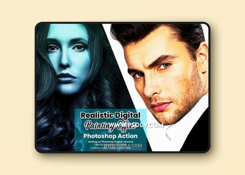 CreativeMarket - Realistic Digital Painting Effect 6316388