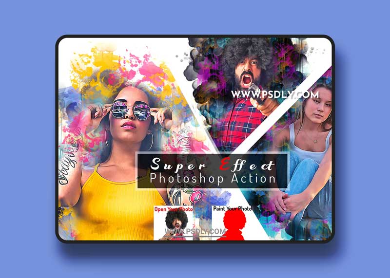 CreativeMarket - Super Effect Photoshop Action 6406333