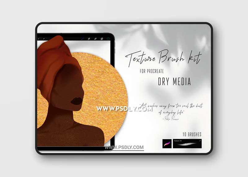 CreativeMarket - Texture Brush Kit for Procreate 5917098