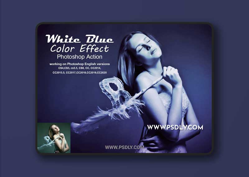 CreativeMarket - White Blue Color Effect 5268690