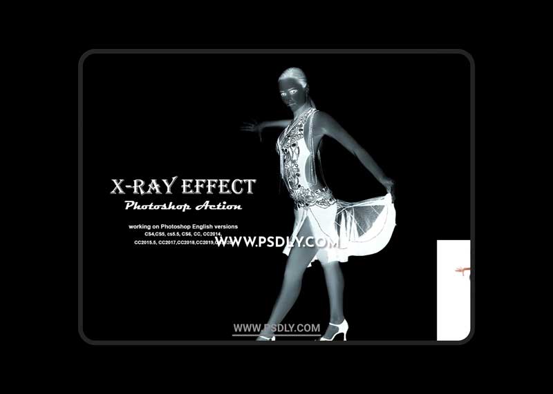 CreativeMarket - X-Ray Effect Photoshop Action 5348494