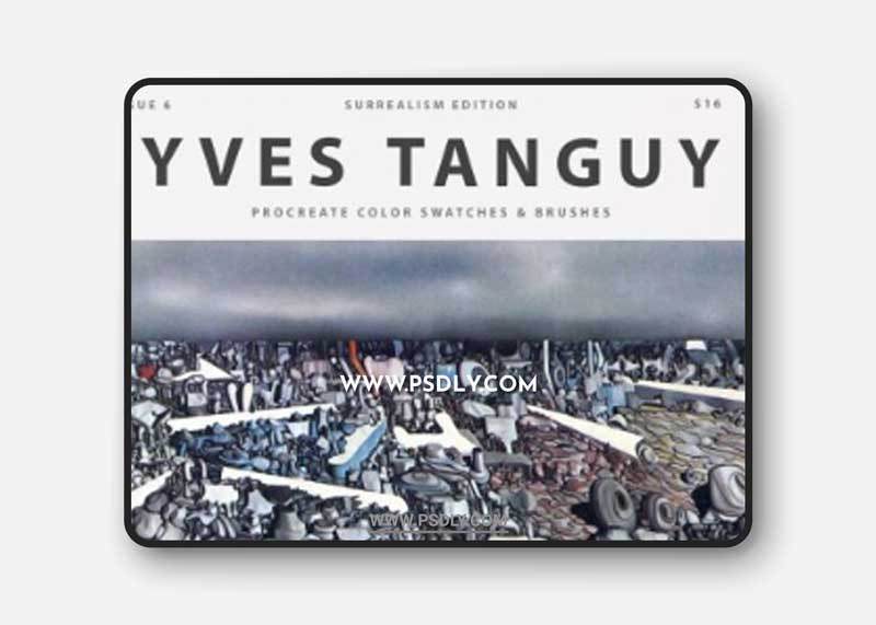 CreativeMarket - Yves Tanguy's Art Procreate Brushes 5988141