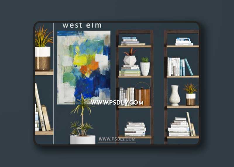 Decorative Shelf -4 3D Model