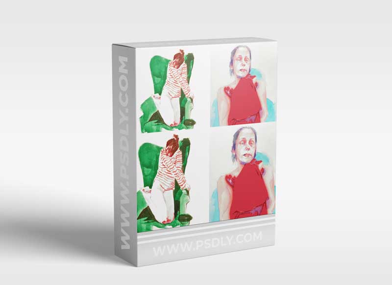 Domestika - Human figure in watercolor