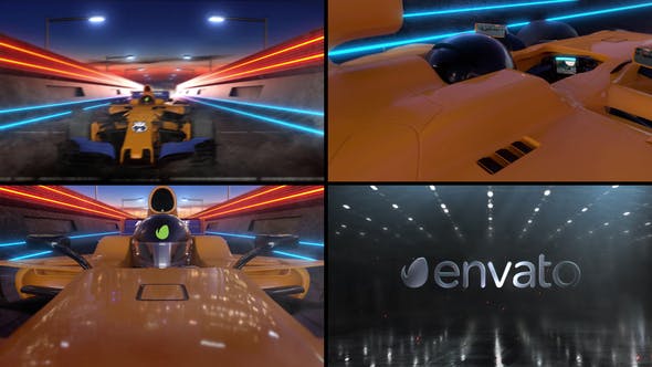 Videohive F1 Car Logo Reveal 33552844