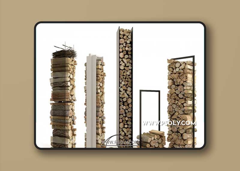 Firewood Set 3D model