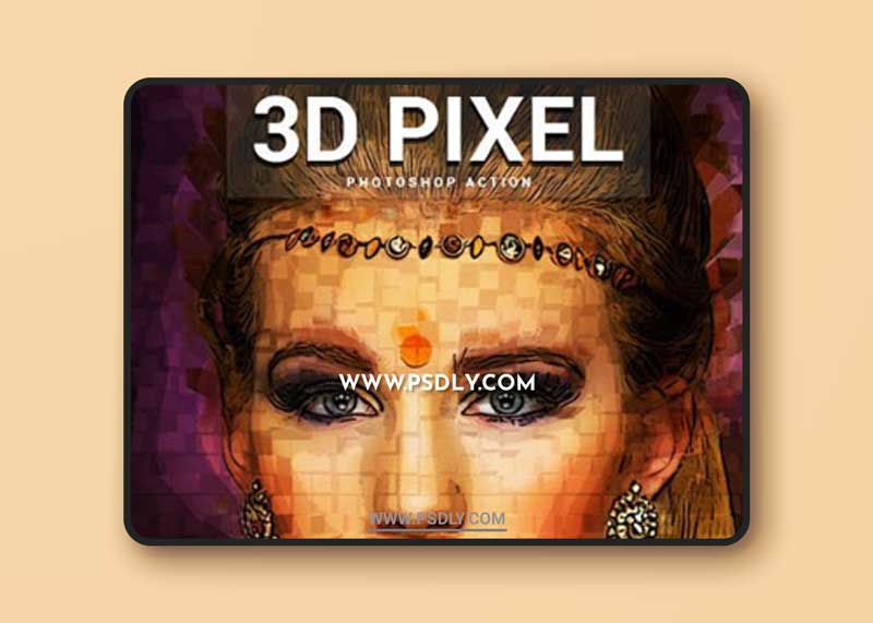 GraphicRiver - 3D Pixel Photoshop Action 24534484