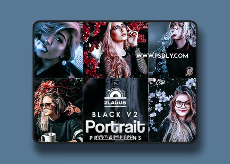 GraphicRiver - Black Portrait V2 Photoshop Actions 27735528