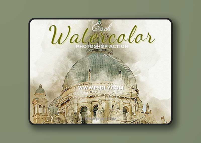 GraphicRiver - Each Watercolor Photoshop Action 27055027