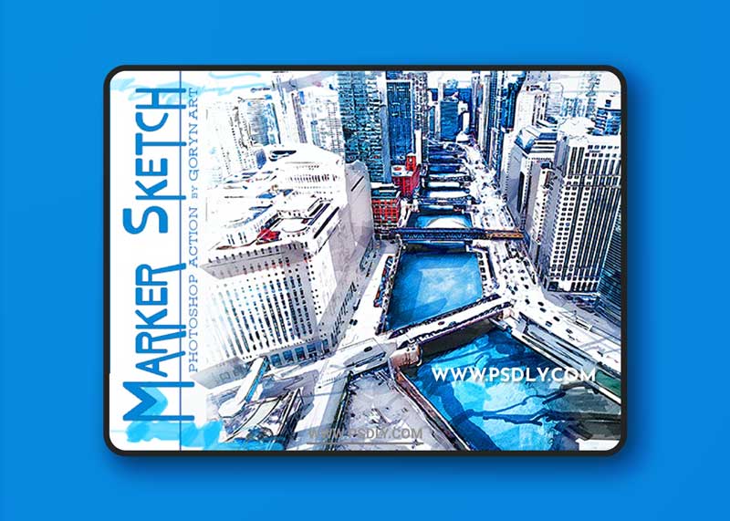 GraphicRiver - Marker Sketch Photoshop Action 24303447