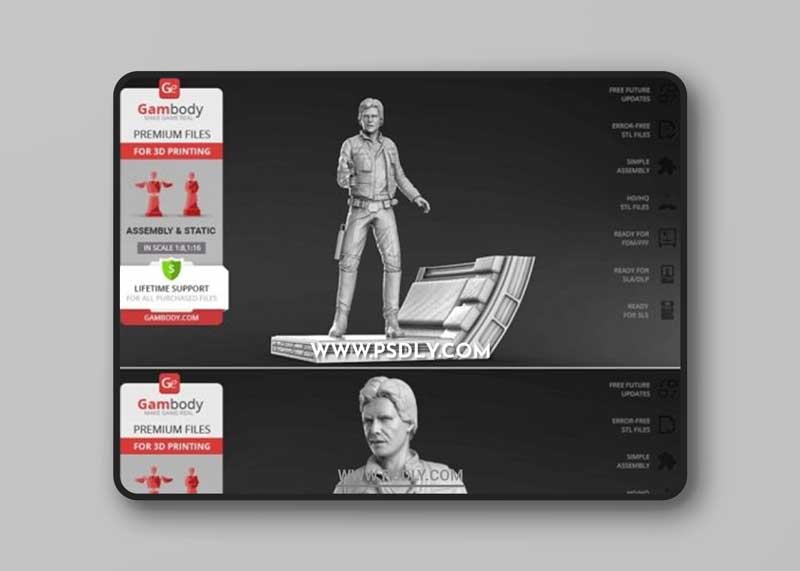 Han Solo – 3D Print Model