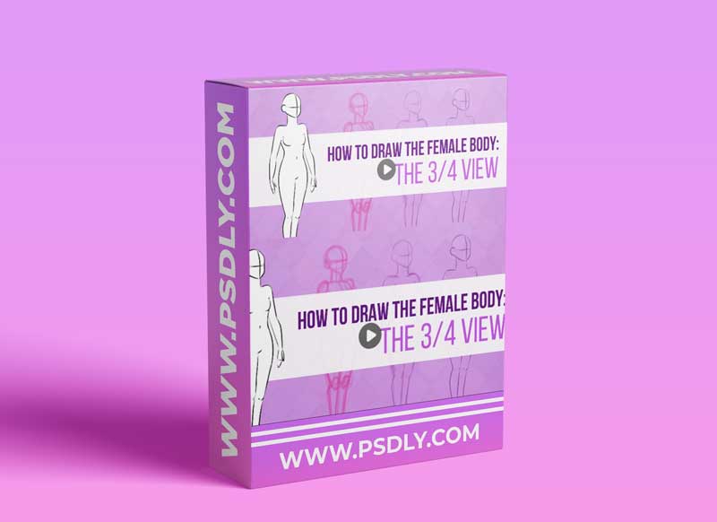 How To Draw The 3/4 View - Female Body Figure Drawing