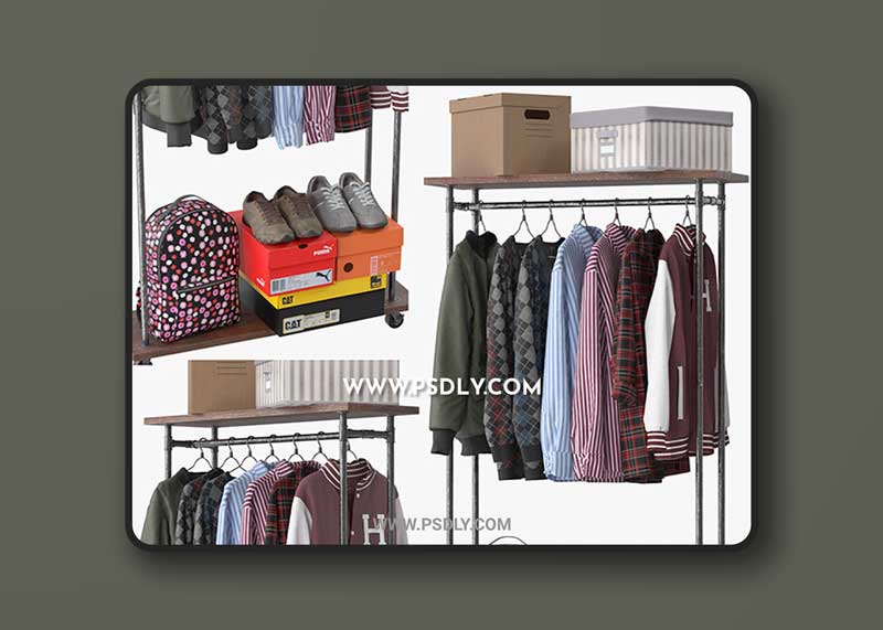 Industrial Clothes Rail Rack