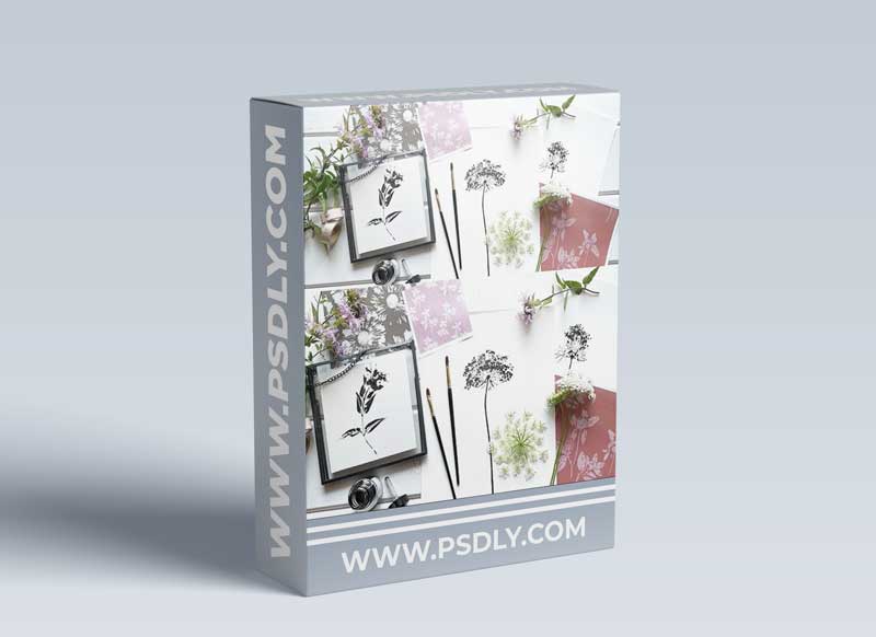 Inking Natural Elements for Design Work with Adobe Illustrator