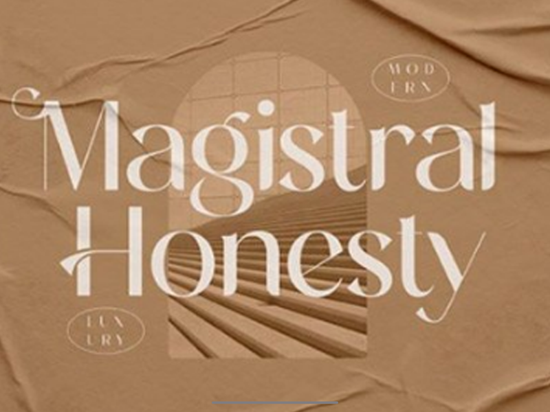 Magistral Honesty Font